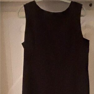 Sleeveless little black dress